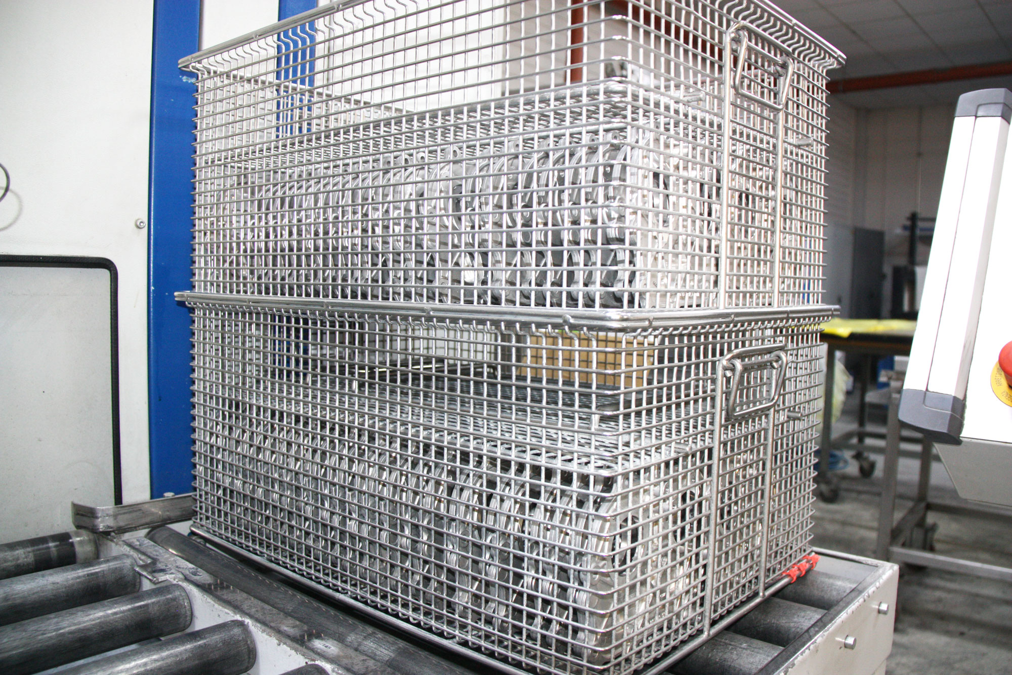 Industriekörbe für die Teilereinigung